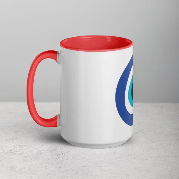 Unveiling the Ancient Evil Eye - Mug with Red Color Inside