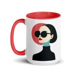 La Dame en Noir - Mug with Color Inside