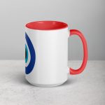 Unveiling the Ancient Evil Eye - Mug with Red Color Inside