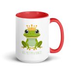 Royal Froggy: Kiss Me! I'm a Prince - Mug with Color Inside