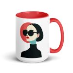 La Dame en Noir - Mug with Color Inside