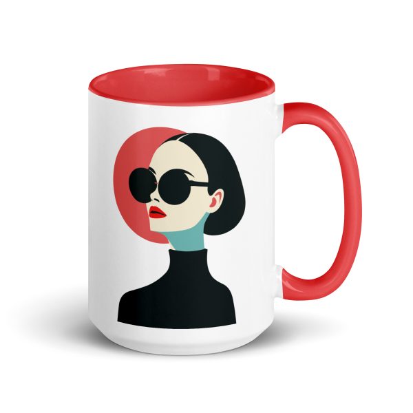 La Dame en Noir - Mug with Color Inside