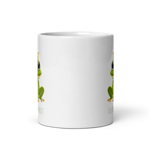 Royal Froggy: Kiss Me! I’m a Prince - White glossy mug