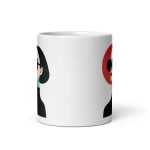 La Dame en Noir - White glossy mug