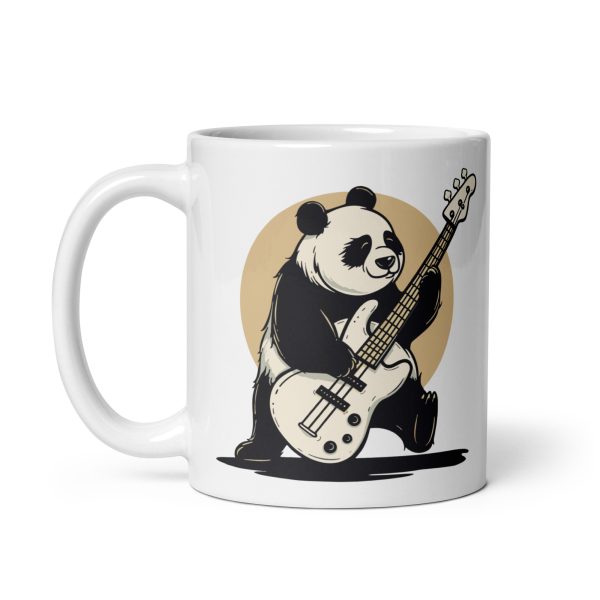 Low Frequency Panda - White glossy mug