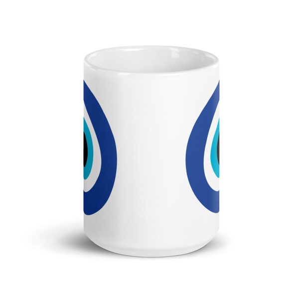 Unveiling the Ancient Evil Eye - White glossy mug