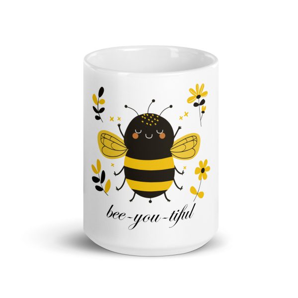 bee-you-tiful - White glossy mug