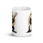 Low Frequency Panda - White glossy mug