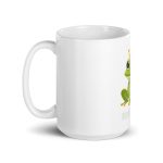 Royal Froggy: Kiss Me! I’m a Prince - White glossy mug