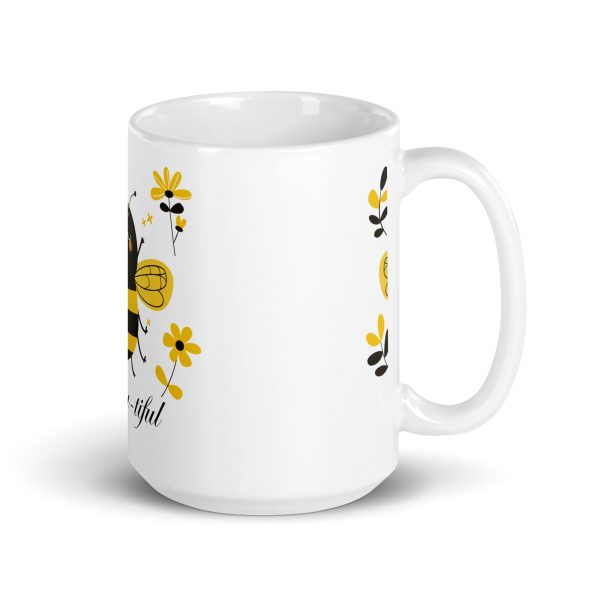 bee-you-tiful - White glossy mug