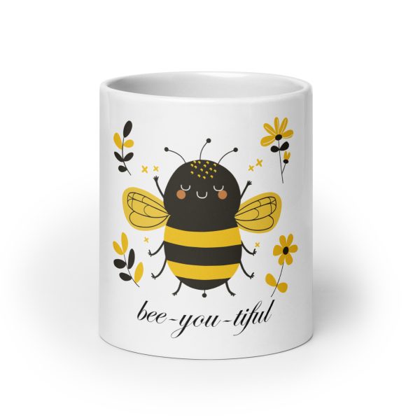 bee-you-tiful - White glossy mug