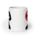 La Dame en Noir - White glossy mug