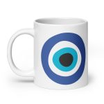 Unveiling the Ancient Evil Eye - White glossy mug