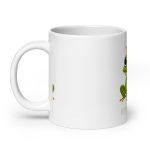 Royal Froggy: Kiss Me! I’m a Prince - White glossy mug