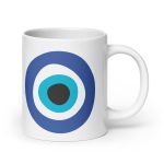 Unveiling the Ancient Evil Eye - White glossy mug