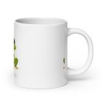 Royal Froggy: Kiss Me! I’m a Prince - White glossy mug