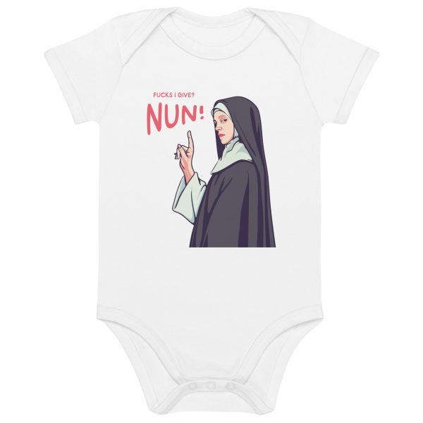 Zero Fucks Given - Organic cotton baby bodysuit