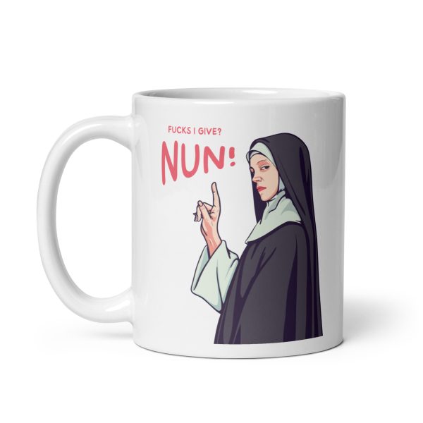 Zero Fucks Given - White glossy mug