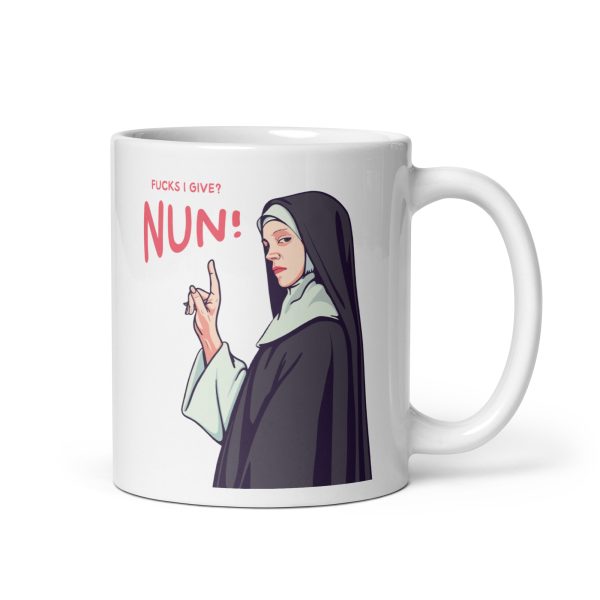 Zero Fucks Given - White glossy mug