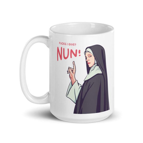 Zero Fucks Given - White glossy mug