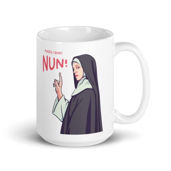 Zero Fucks Given - White glossy mug