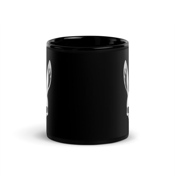 The Easter Bunny Skull - Black Glossy Mug