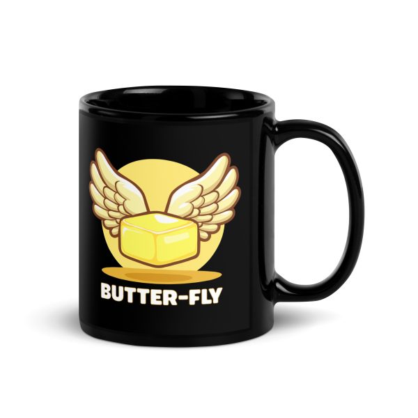 Butter-fly - Black Glossy Mug