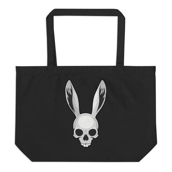 The Easter Bunny Skull - Large organic tote bag