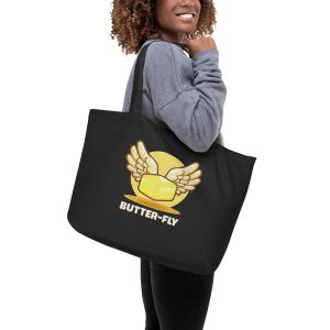 Butter-fly - Large organic tote bag