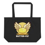 Butter-fly - Large organic tote bag