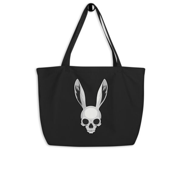 The Easter Bunny Skull - Large organic tote bag