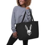 The Easter Bunny Skull - Large organic tote bag