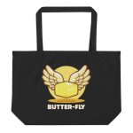 Butter-fly - Large organic tote bag