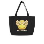 Butter-fly - Large organic tote bag