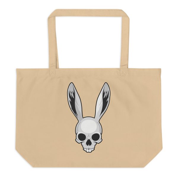 The Easter Bunny Skull - Large organic tote bag