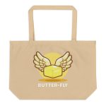 Butter-fly - Large organic tote bag