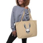 The Easter Bunny Skull - Large organic tote bag