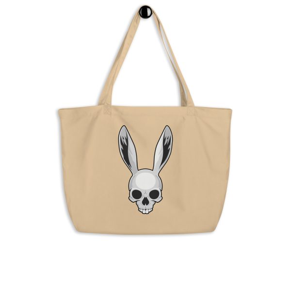 The Easter Bunny Skull - Large organic tote bag