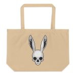 The Easter Bunny Skull - Large organic tote bag