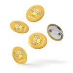 Butter-fly - Set of pin buttons 1.25"