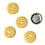 Butter-fly - Set of pin buttons 2.25"