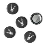 The Easter Bunny Skull - Set of pin buttons