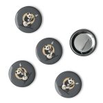 Low Frequency Panda - Set of pin buttons