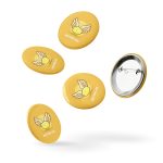 Butter-fly - Set of pin buttons 2.25"