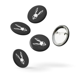 The Easter Bunny Skull - Set of pin buttons