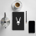 The Easter Bunny Skull - Spiral notebook