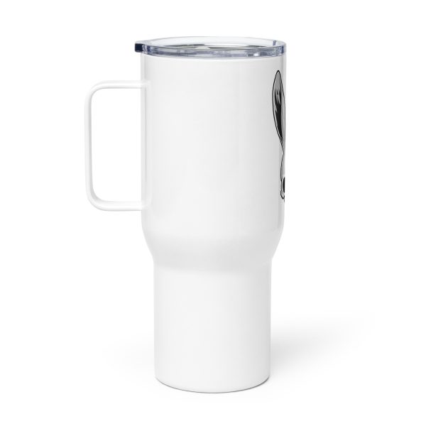 Travel mug with a handle