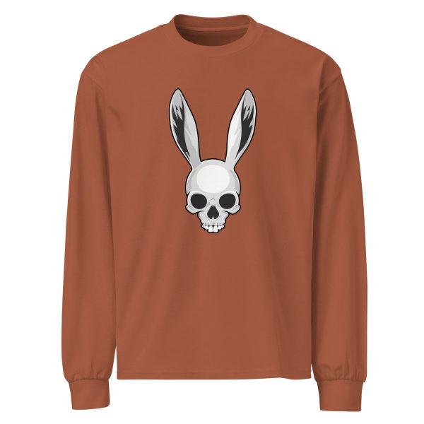 The Easter Bunny Skull - Premium heavyweight long sleeve shirt