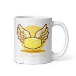 Butter-fly - White glossy mug