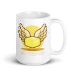 Butter-fly - White glossy mug